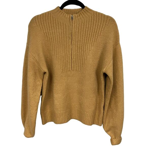 Sophie Rue Sweaters - Sophie Rue Women's Quarter Zip Camel Sweater Size Small